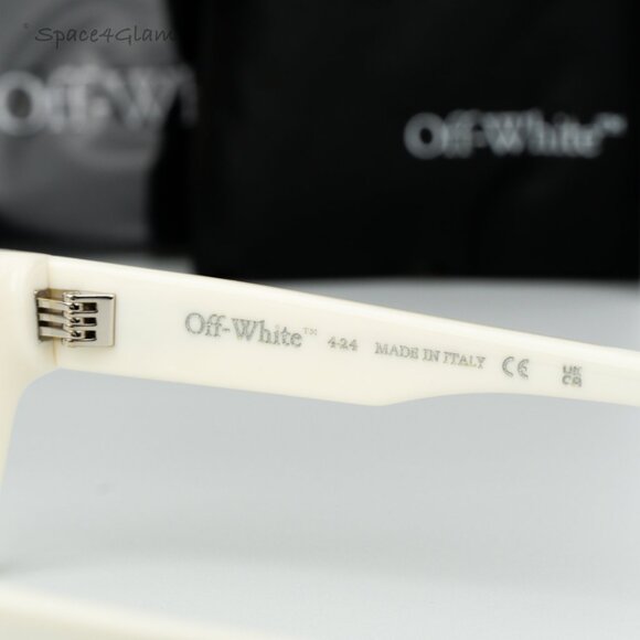 Off-White Men Eyeglasses White Square OERJ07E STYLE 7E 0100 NEW AUTHENTIC - Picture 7 of 8